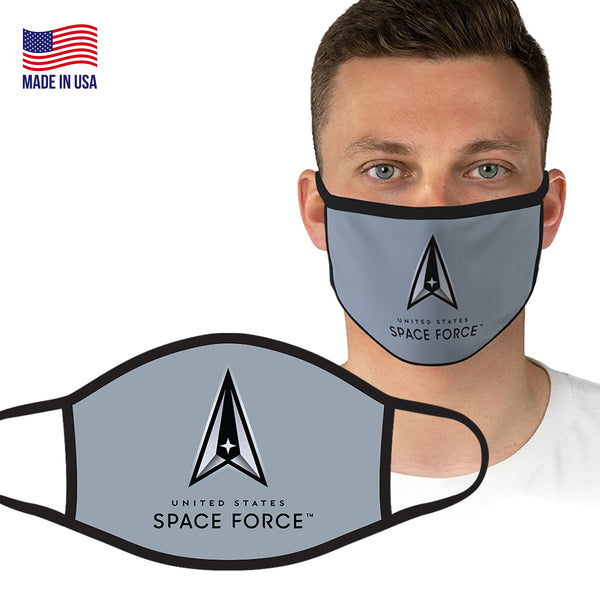 U.S. Space Force Grey Logo Face Covering by Icon Sports