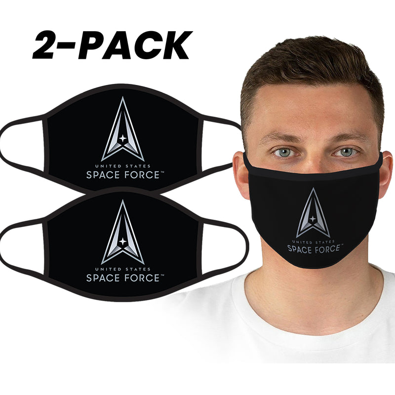 U.S. Space Force Black Logo Face Covering by Icon Sports