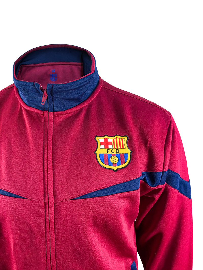 FC Barcelona Youth Full-Zip Bar??a Track Jacket - Red by Icon Sports