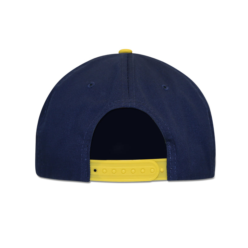 Club America Embroidered Logo 6 Panel Snapback - Navy/Yellow by Icon Sports