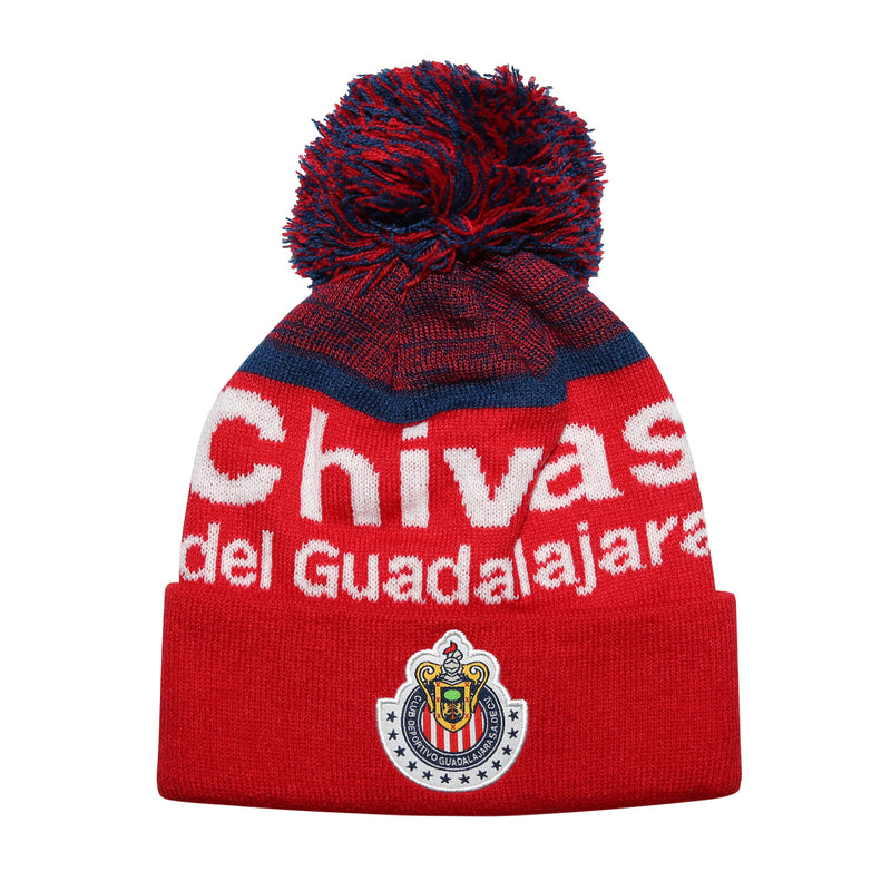 Chivas Youth Solid Cuff Pom Beanie by Icon Sports