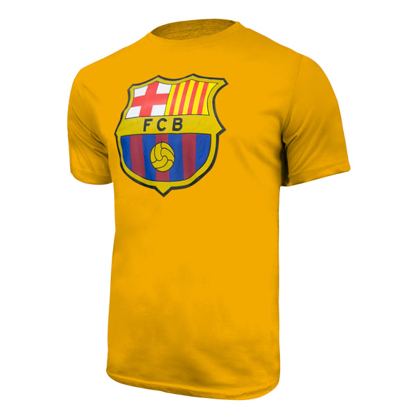 FC Barcelona Color Logo T-Shirt - Yellow by Icon Sports