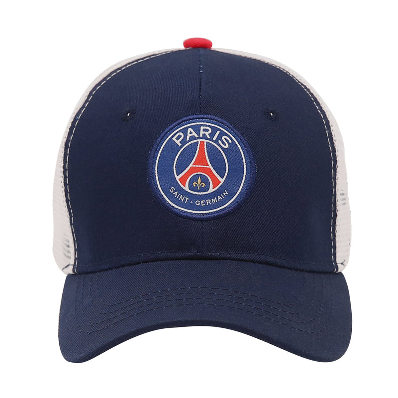 Paris Saint-Germain F.C. Embroidered Logo Trucker Snapback Dad Cap