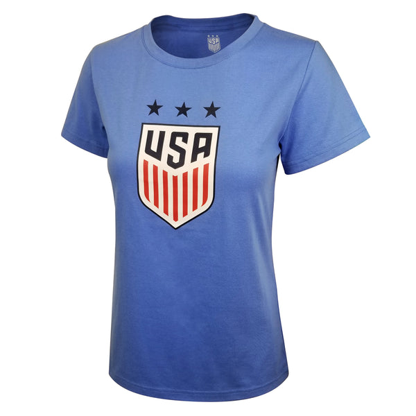 U.S. Soccer USWNT Ladies Bi-Blend Logo Tee by Icon Sports