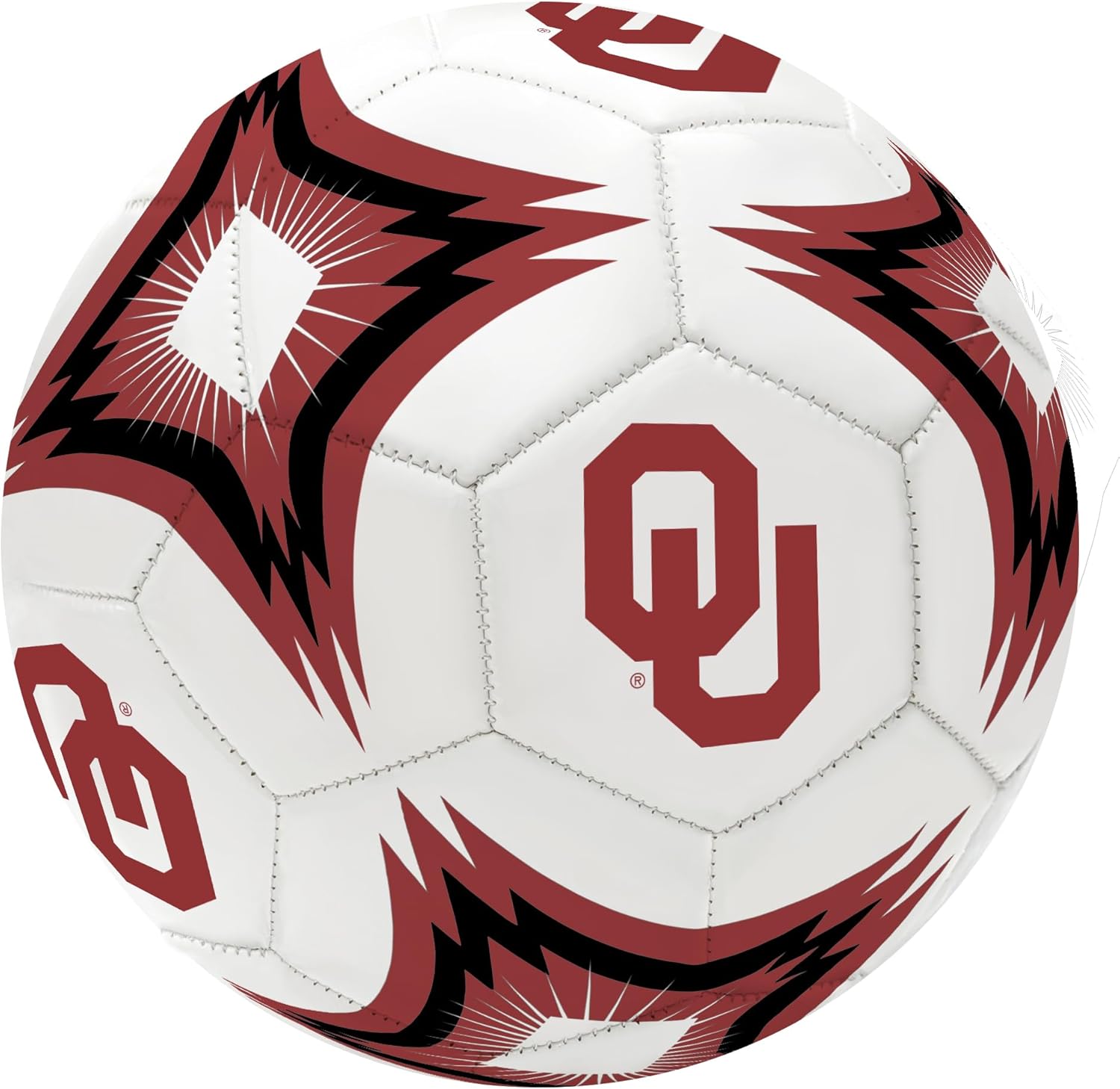 Oklahoma University Kaleidoscope Regulation Size 5" College Soccer Ball