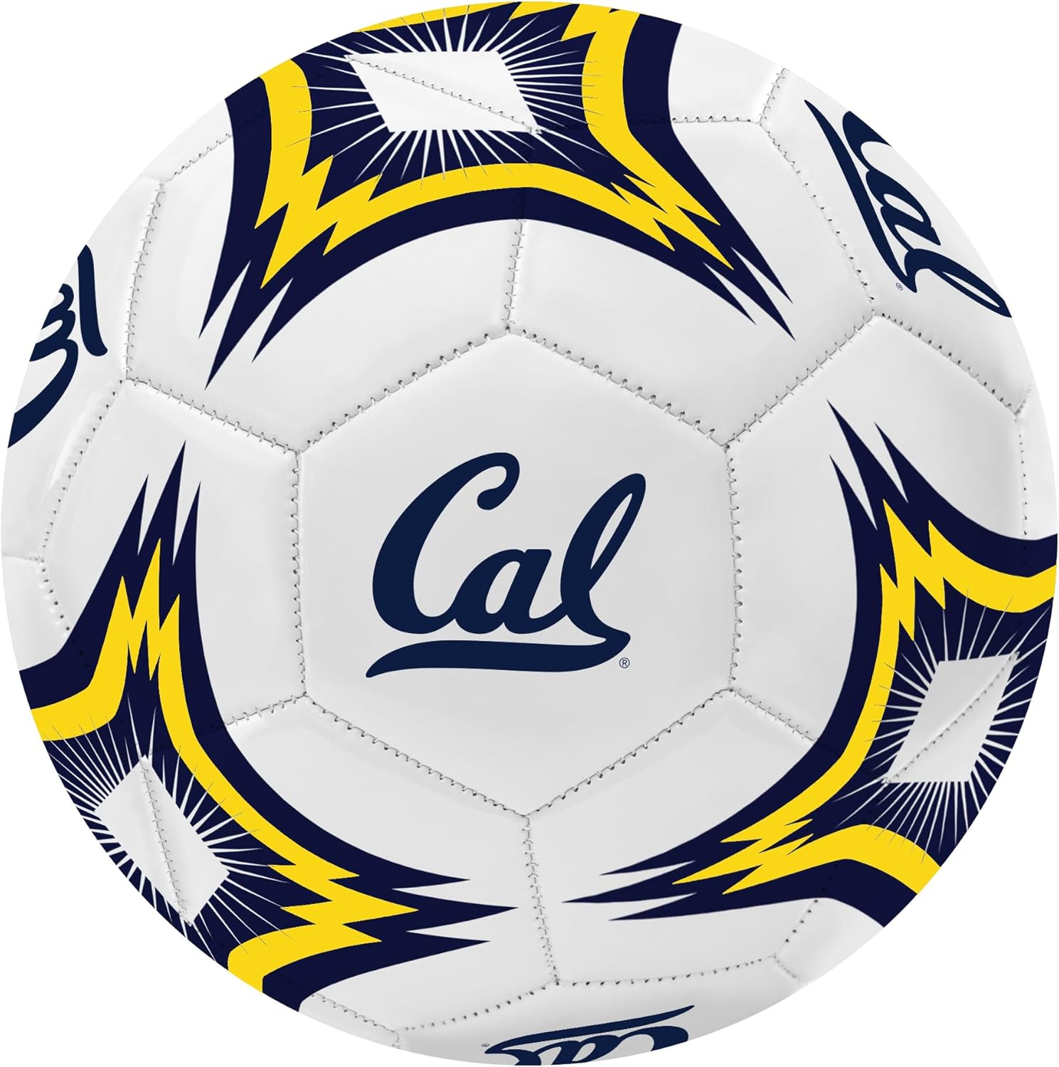 Cal Berkeley Kaleidoscope Regulation Size 5" College Soccer Ball