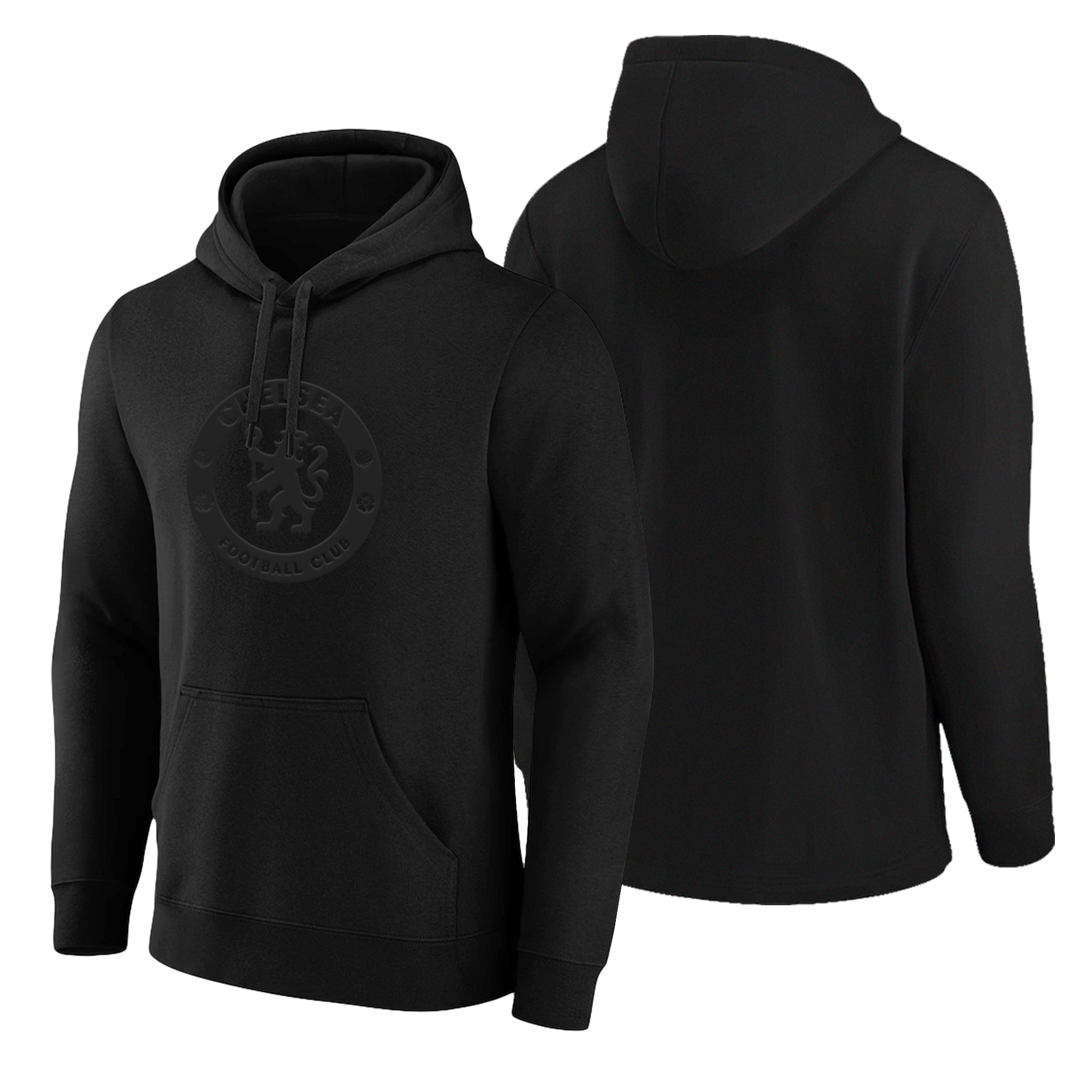 Chelsea FC Adult Blackout Pullover Hoodie