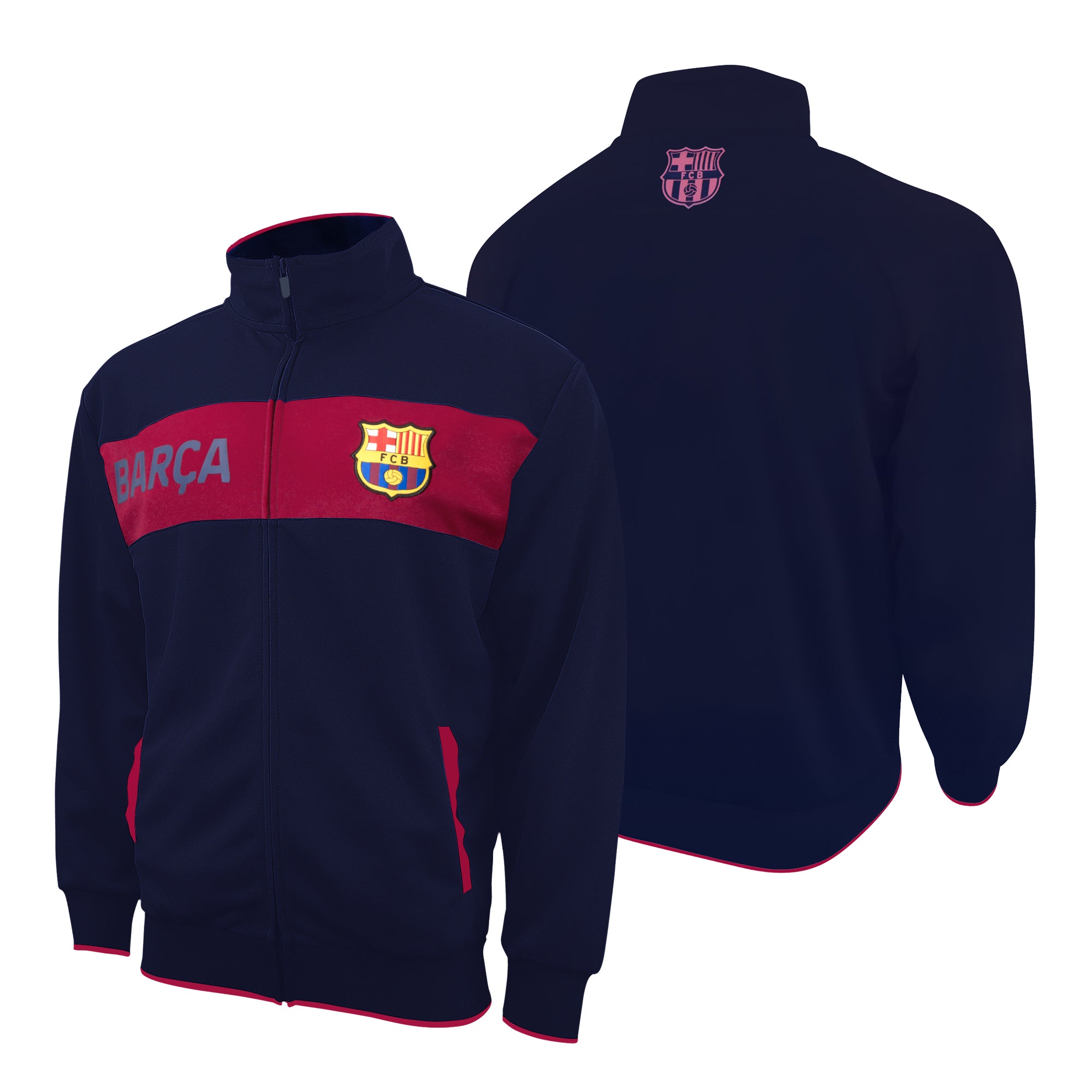 FC Barcelona Adult Centering Full-Zip Track Jacket