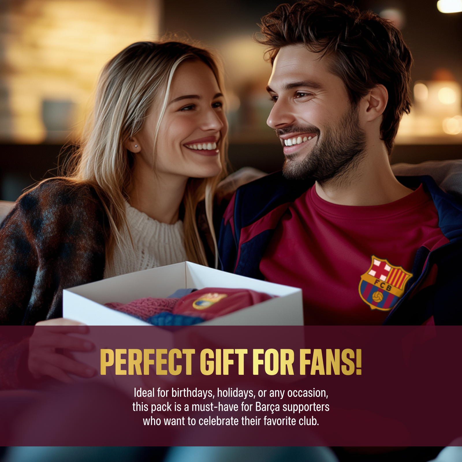 Icon Sports Officially Licensed FC Barcelona Ultimate Fan Pack - Soccer Bag, Scarf, Jacket & Shirts Value Set