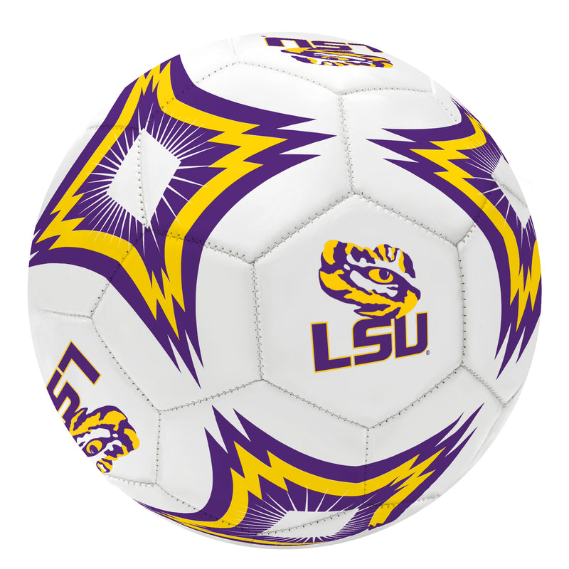 LSU Kaleidoscope Regulation Size 5 College Soccer Ball