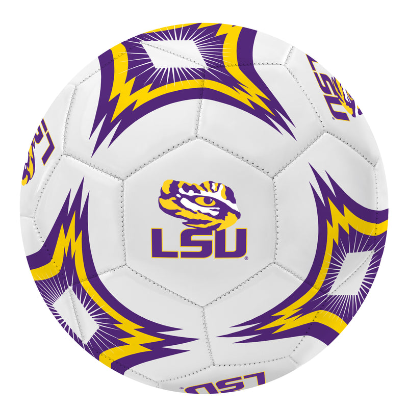 LSU Kaleidoscope Regulation Size 5 College Soccer Ball
