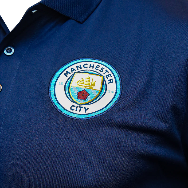 Manchester City Adult Wolven Patch Polo Shirt