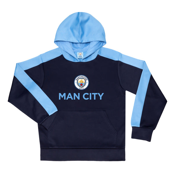 Manchester City Youth Side Step Pullover Hoodie