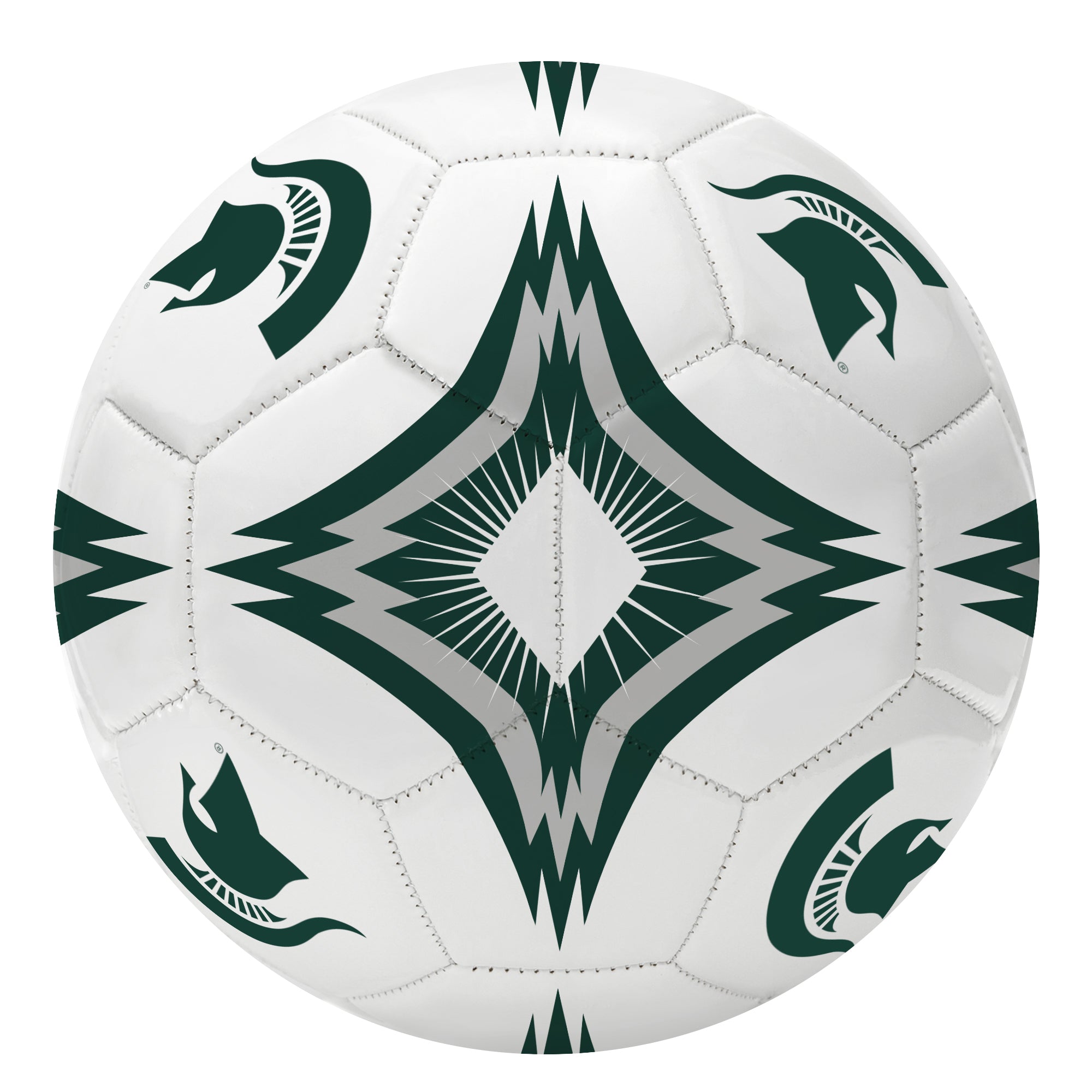 Michigan State Kaleidoscope Regulation Size 5 College Soccer Ball