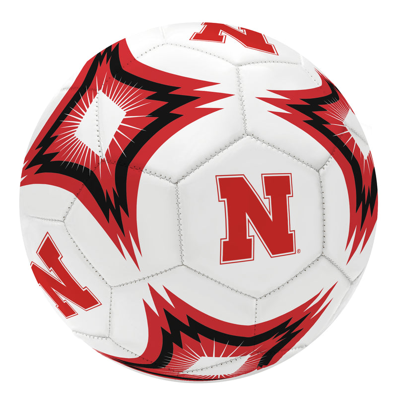Nebraska Kaleidoscope Regulation Size 5 College Soccer Ball