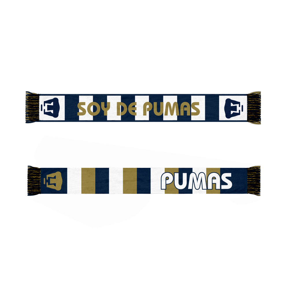 Pumas UNAM Stripes Reversible Fan Scarf