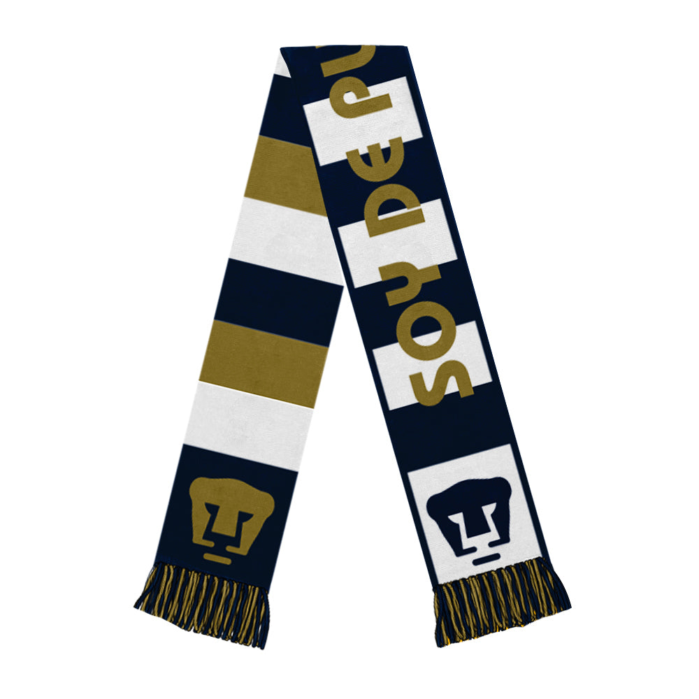 Pumas UNAM Stripes Reversible Fan Scarf