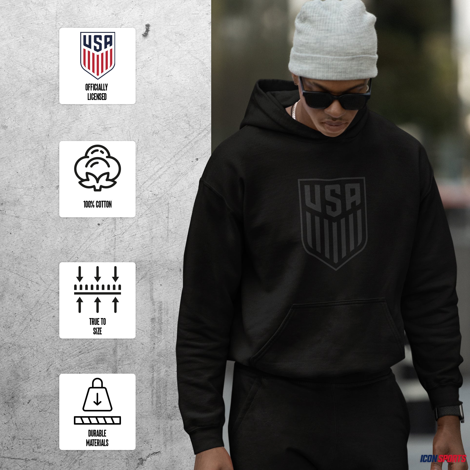 U.S. Soccer Adult Blackout Pullover Hoodie