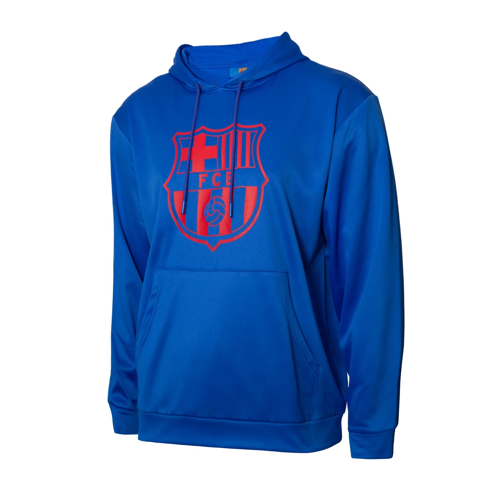 FC Barcelona Gradient Red Crest Adult Blue Pullover Hoodie