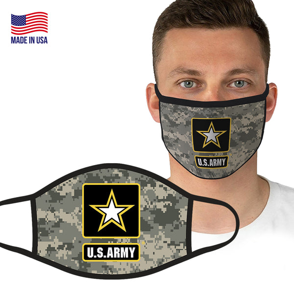 U.S. Army Logo Camo Face Covering by Icon Sports
