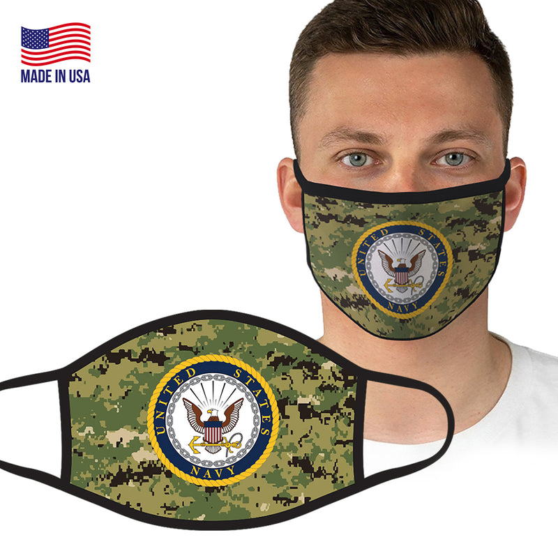 U.S. Navy Logo Camouflage Face Covering by Icon Sports