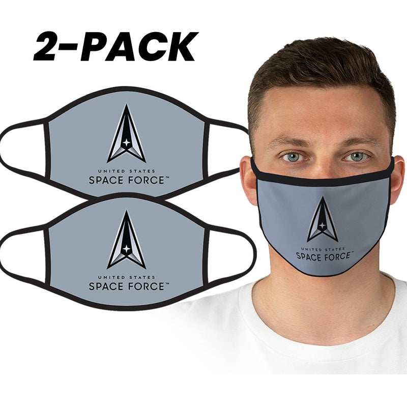 U.S. Space Force Grey Logo Face Covering by Icon Sports