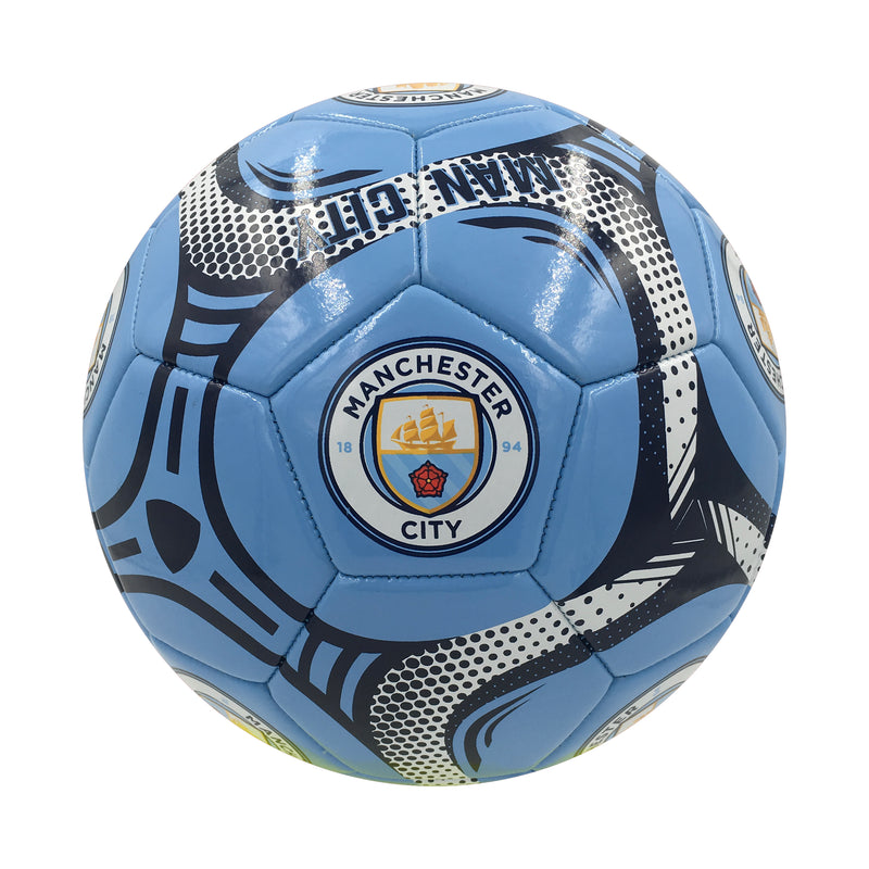 Manchester City Sky Comet Size 5 Soccer Ball