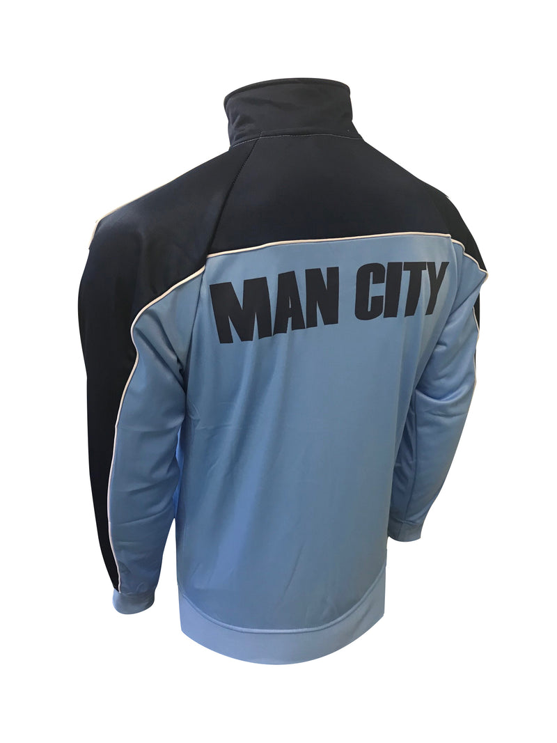 Manchester City FC Adult Full-Zip Track Jacket by Icon Sports