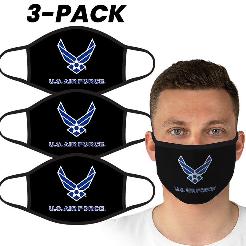 U.S. Air Force Gray Logo Face Covering by Icon Sports