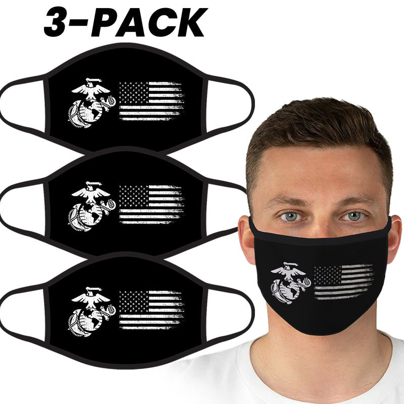 U.S. Marine Semper Fi Black-White Face Covering by Icon Sports