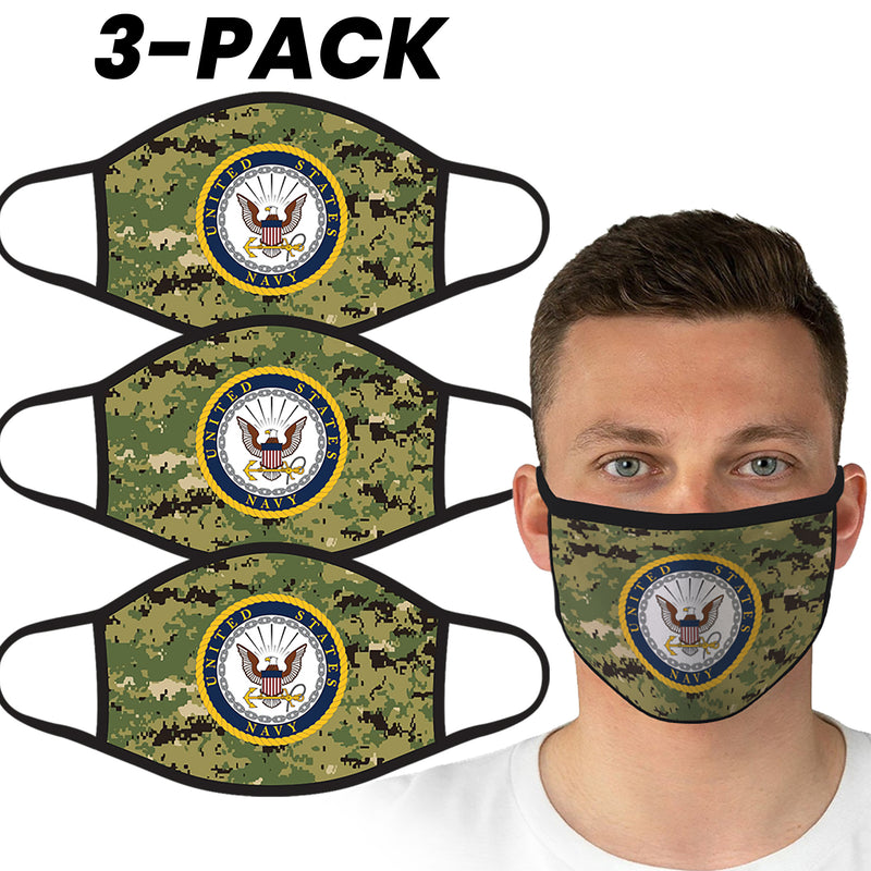 U.S. Navy Logo Camouflage Face Covering by Icon Sports