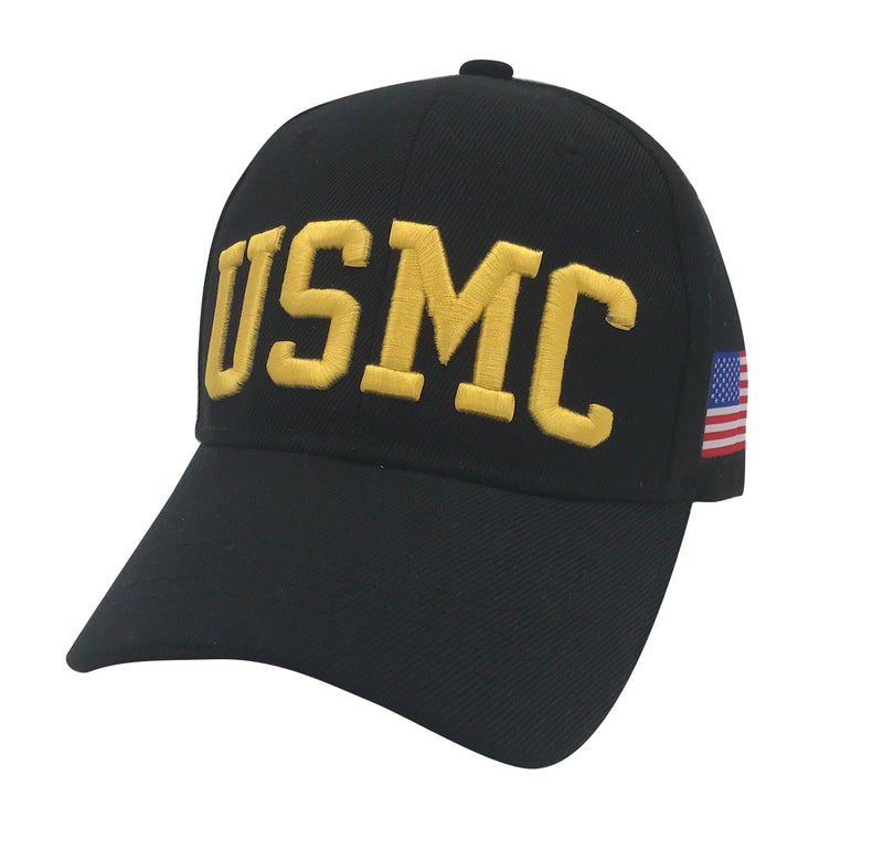 USMC Acrylic Cap - Black by Icon Sports