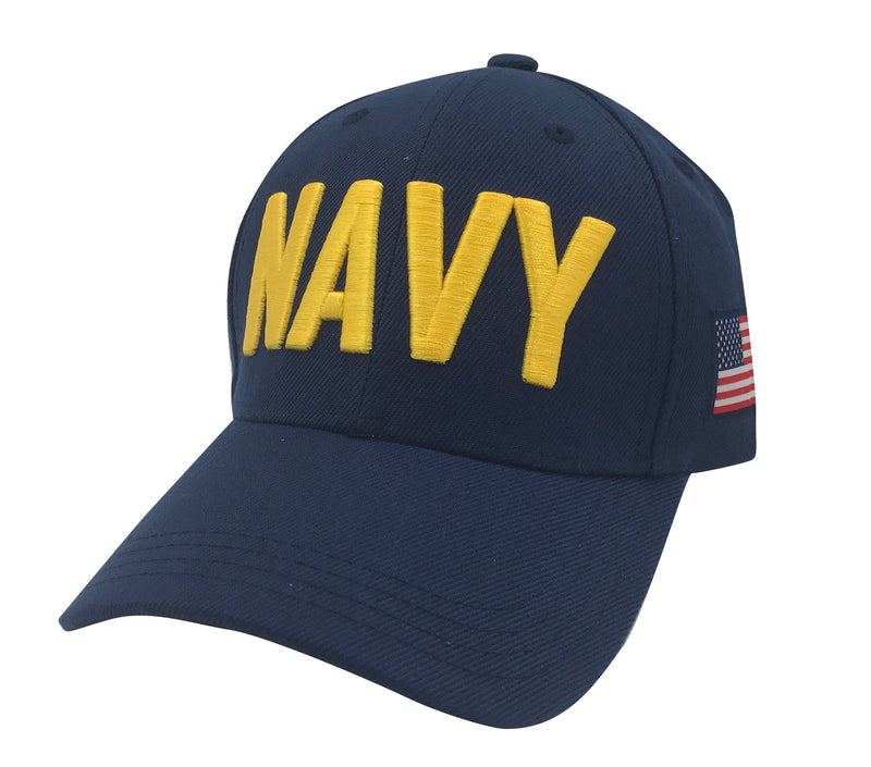 NAVY 3D Embroidery Acrylic Cap - Navy by Icon Sports