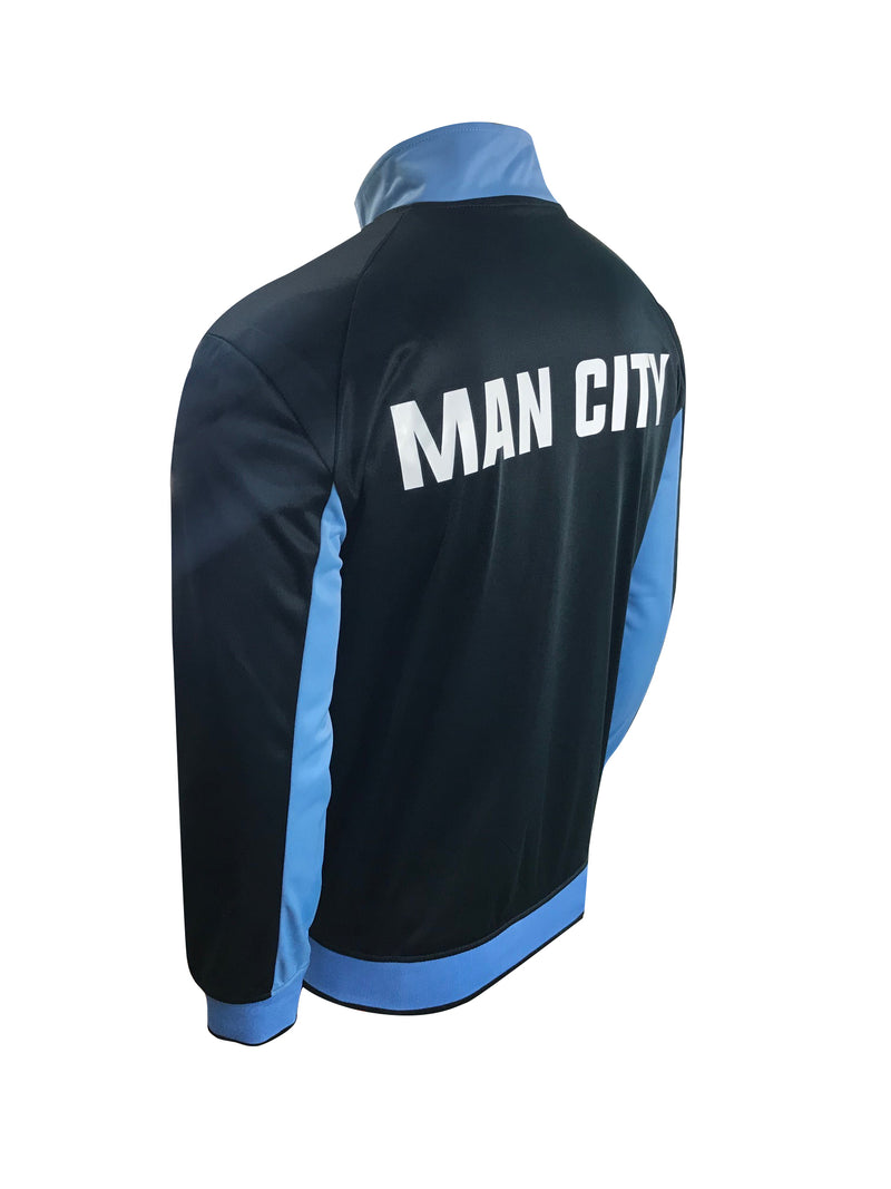 Manchester City FC Men's Full Zip Track Jacket by Icon Sports