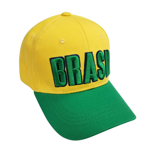 BRASIL 3D Embroidery 6 Panel Structured Cap by Icon Sports