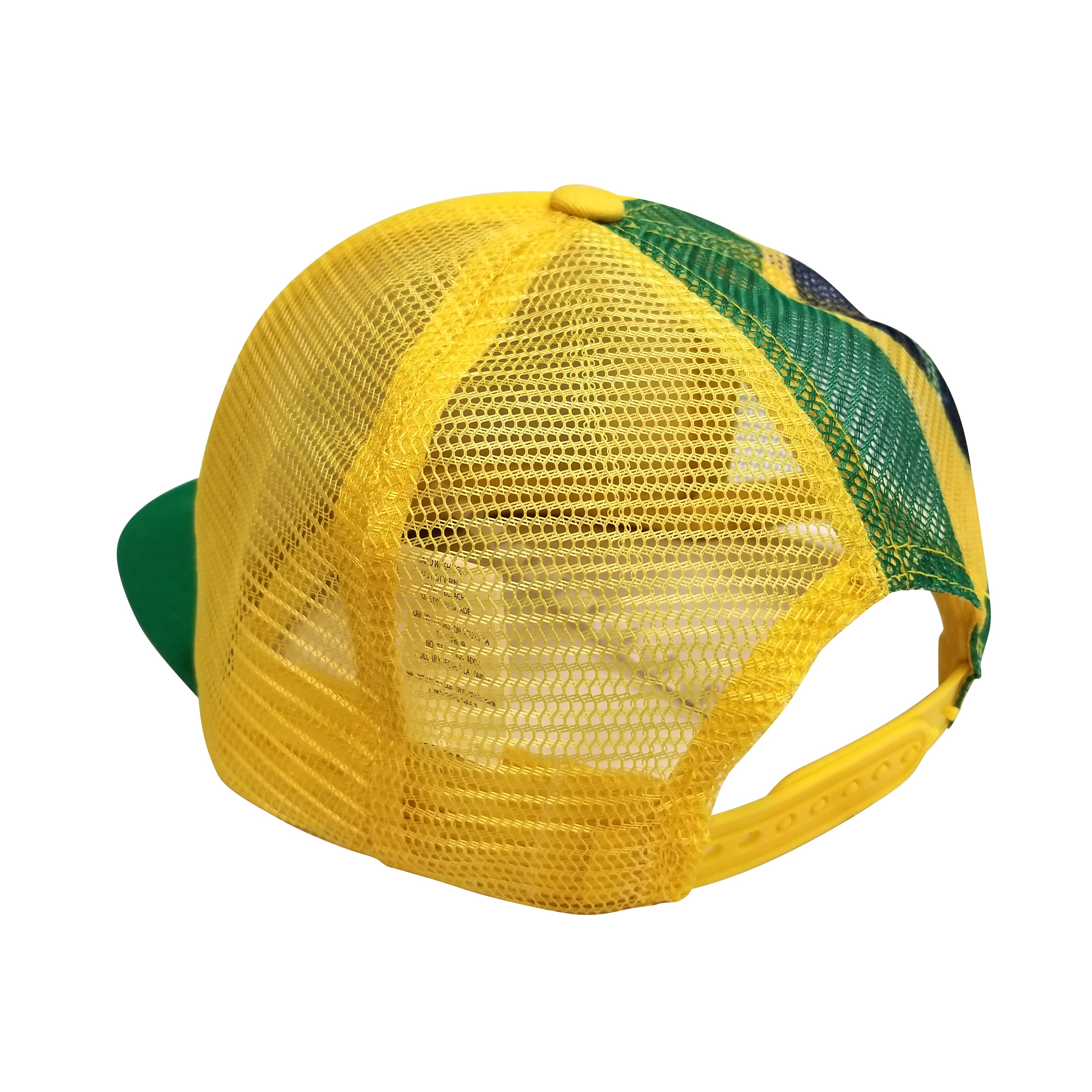 BRASIL Printed 5-Panel Foam Front Trucker Cap by Icon Sports