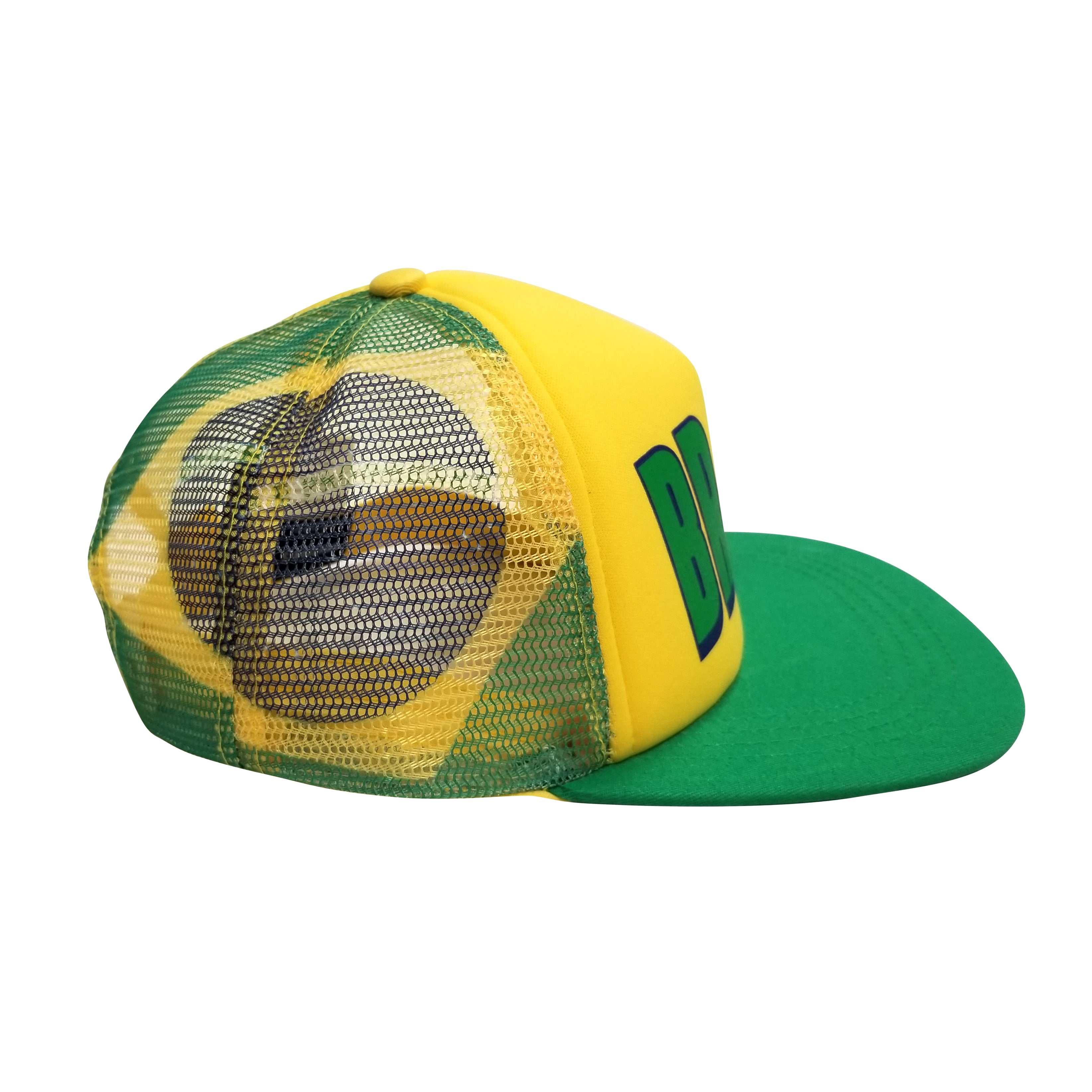 BRASIL Printed 5-Panel Foam Front Trucker Cap by Icon Sports