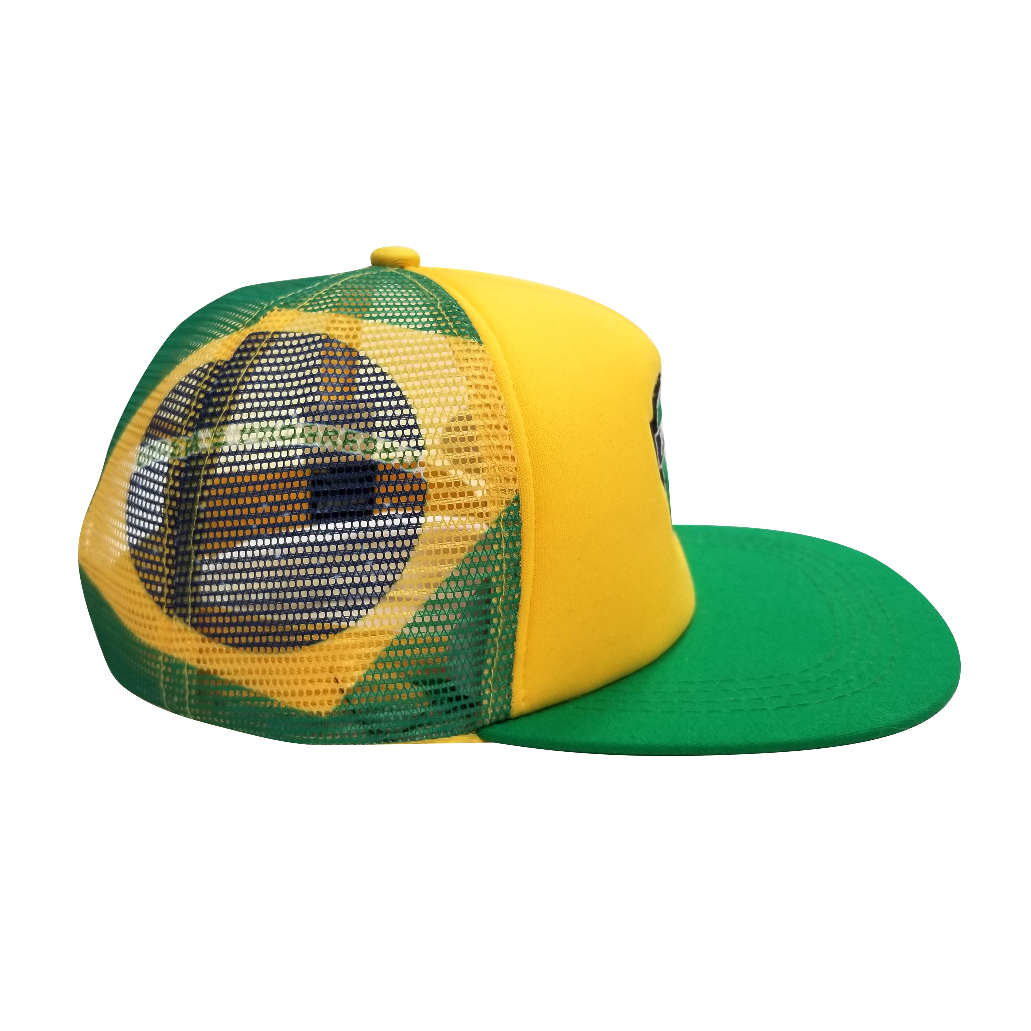 BRAZIL Logo 5-Panel Foam Front Trucker Cap by Icon Sports