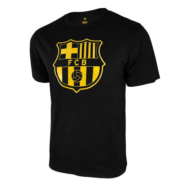 FC Barcelona Uni-Logo T-Shirt - Black by Icon Sports