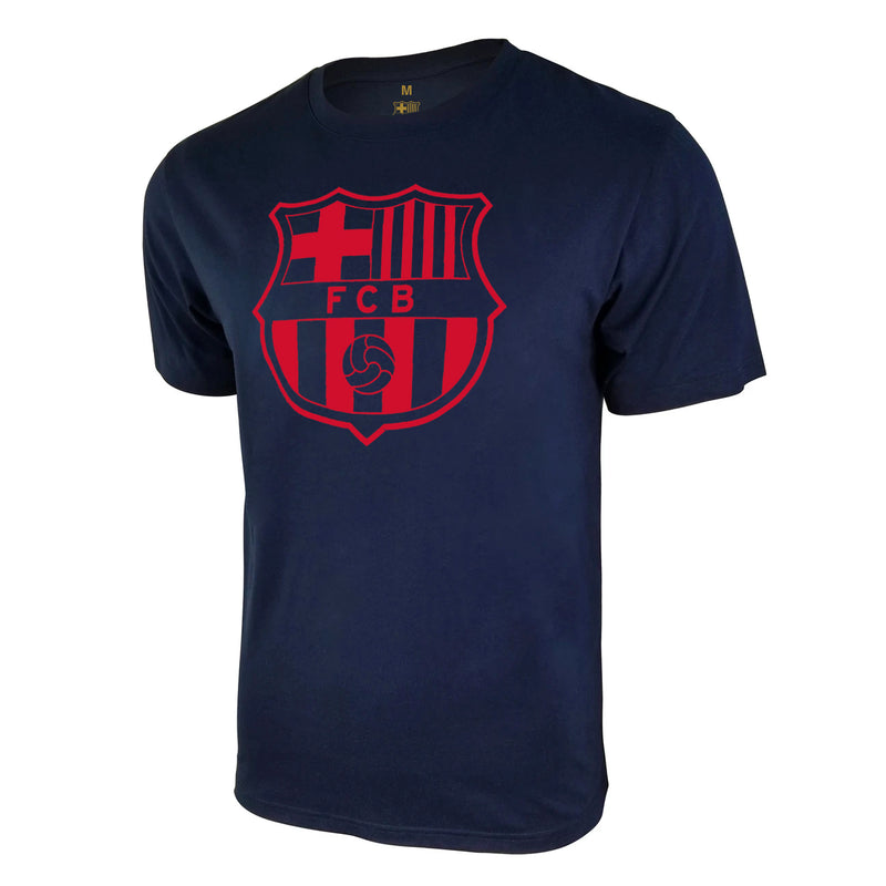 FC Barcelona Uni-Logo T-Shirt - Navy by Icon Sports