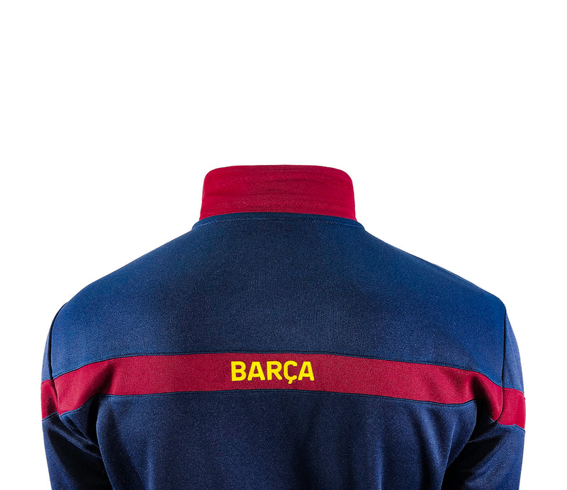 FC Barcelona Adult Full-Zip Bar??a Track Jacket - Blue by Icon Sports