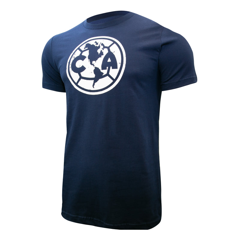 Club Am??rica Distressed Logo T-Shirt - Navy Blue by Icon Sports