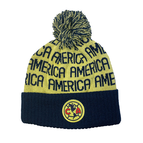 Club Am??rica Solid Cuff Pom Beanie by Icon Sports