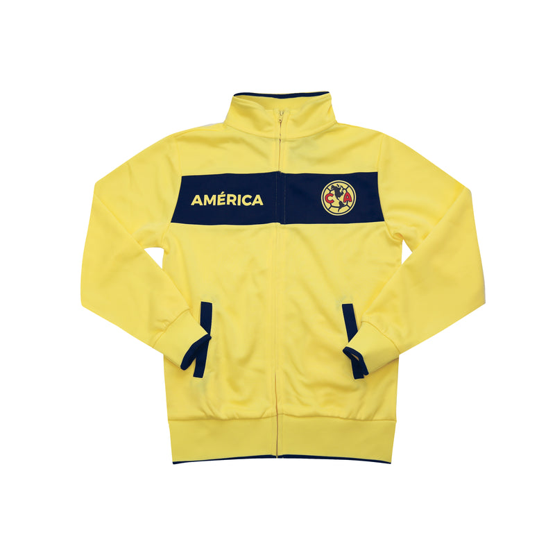 Club Am??rica "Centering" Youth Full-Zip Track Jacket - Yellow by Icon Sports