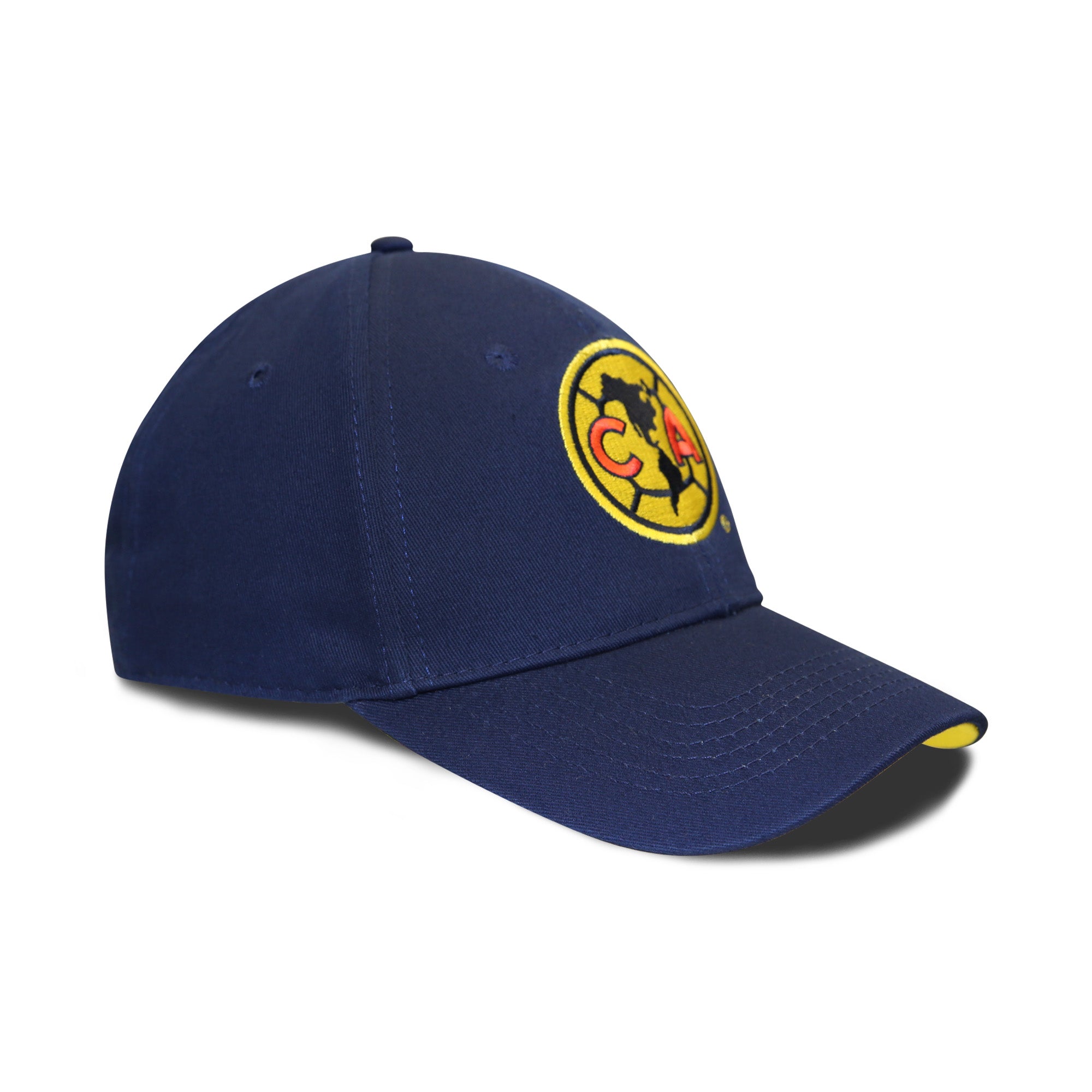 Club America Embroidered Logo 6 Panel Structured Cap - Navy by Icon Sports