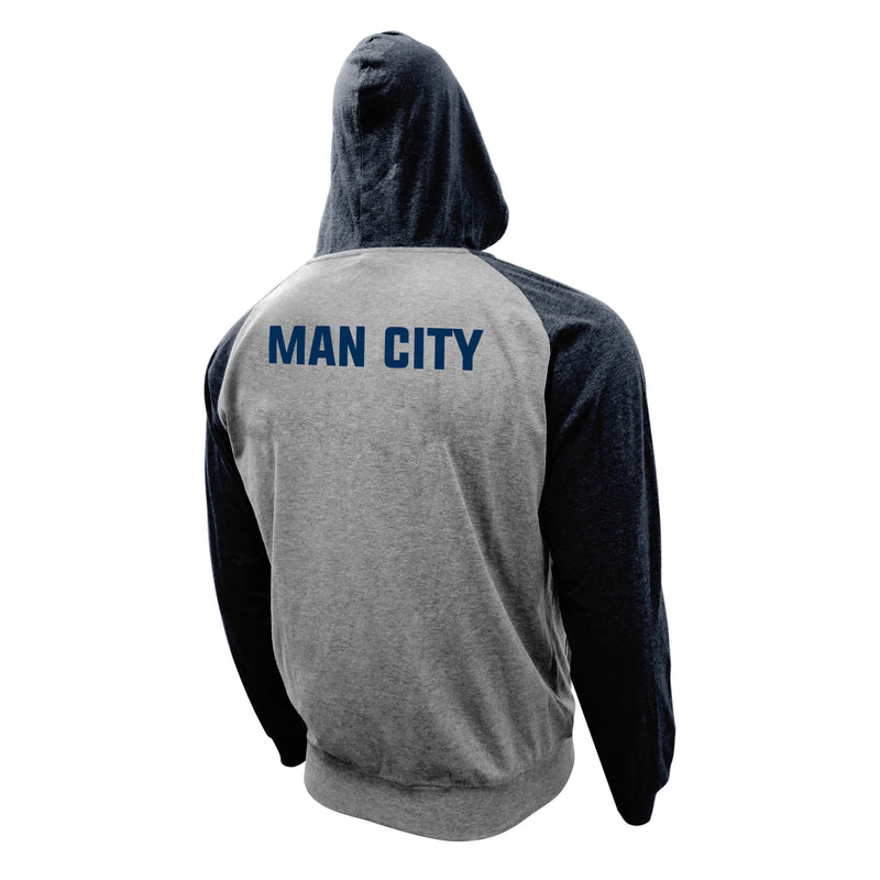 Manchester City FC Lightweight Full-Zip Hoodie by Icon Sports