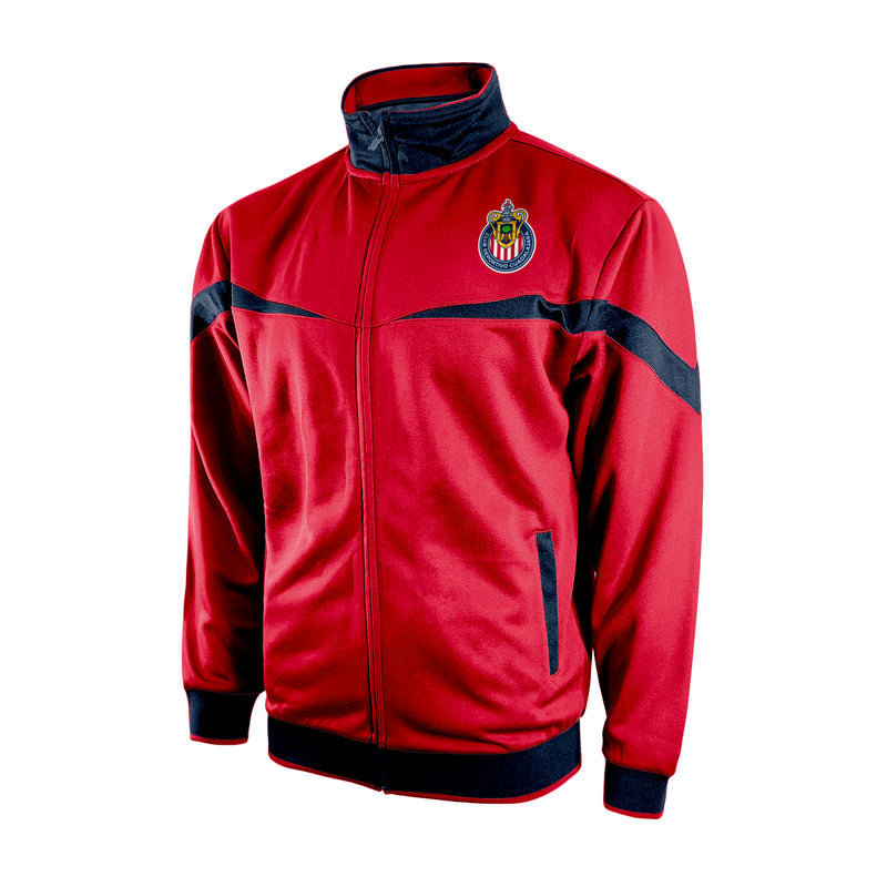 Chivas de Guadalajara Adult Men's Full-Zip Track Jacket - Red by Icon Sports