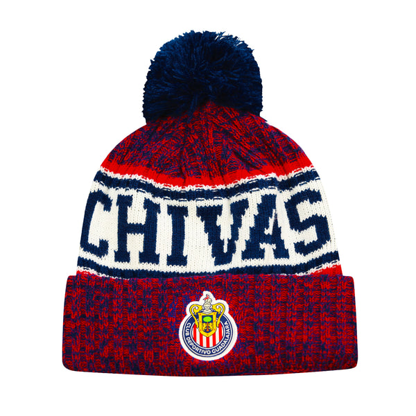 Chivas Crowned Youth Cuff Pom Beanie by Icon Sports