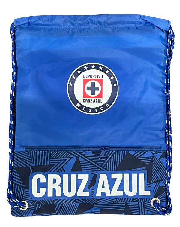 Cruz Azul Crossed Drawstring Cinch Bag