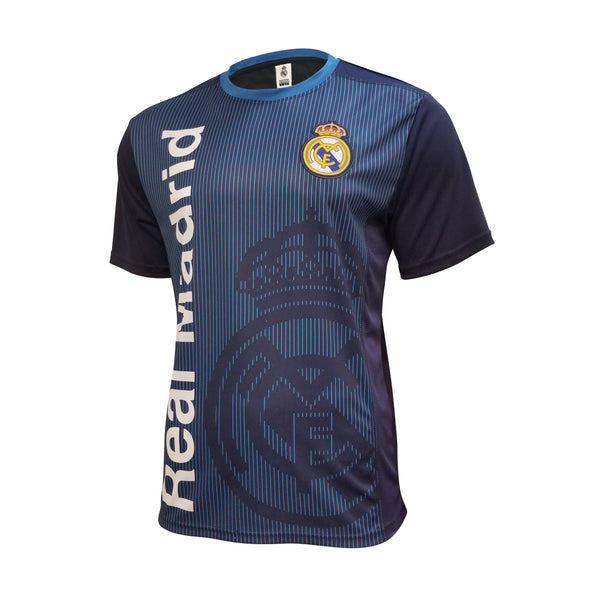 Icon Sports Bufanda de fútbol con licencia oficial del Real Madrid - 1-3,  Azul